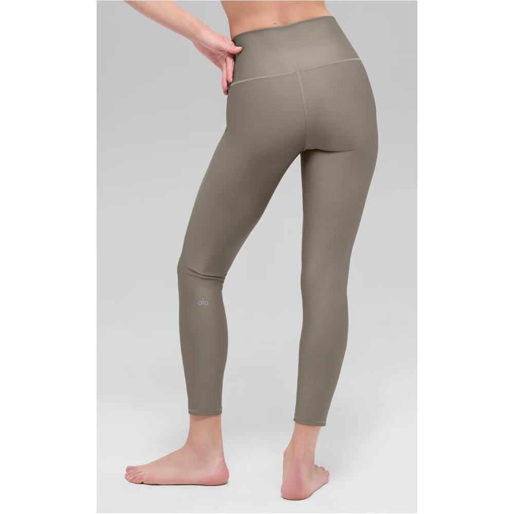 ALO Yoga Airlift High Rise Light Cocoa Leggings Pants Womens Small